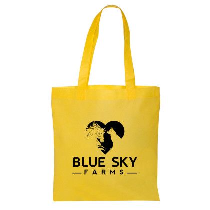 Custom Economy Non-Woven Tote Bag - Yellow