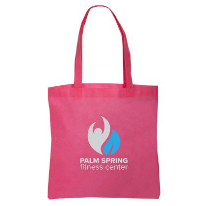 Custom Economy Non-Woven Tote Bag - Pink