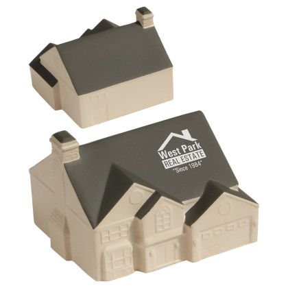 Custom Modern House Stress Reliever - Light Brown with Dark Gray Custom Modern House Stress Reliever - Light Brown with Dark Gray