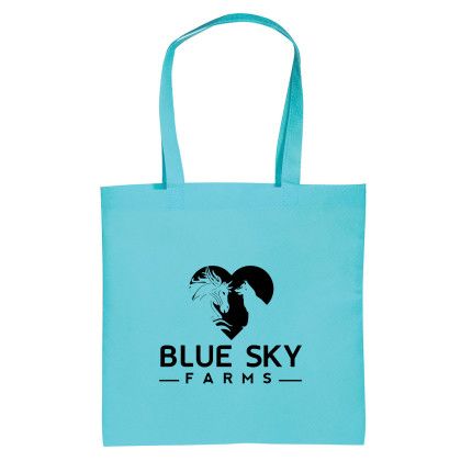 Custom Economy Non-Woven Tote Bag - Teal