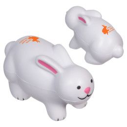 Custom Rabbit Stress Reliever - White