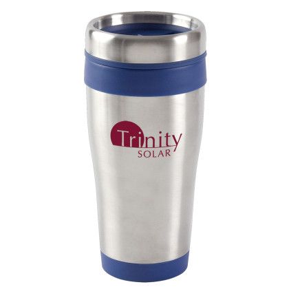 Reflex Blue  Promotional Stainless Steel Travel Tumblers | 16 oz Blue Monday Travel Tumbler | Custom  BPA Free Travel Tumblers