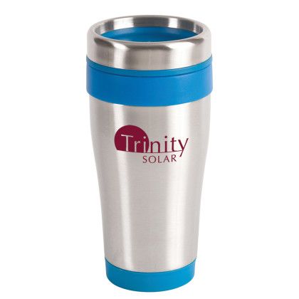 Process Blue  Promotional Stainless Steel Travel Tumblers | 16 oz Blue Monday Travel Tumbler | Custom  BPA Free Travel Tumblers
