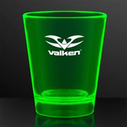 Custom 1.5 oz. UV Reactive Green Glow Shot Glasses Custom 1.5 oz. UV Reactive Green Glow Shot Glasses