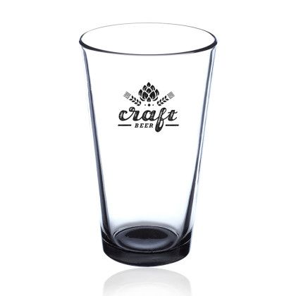 Promotional Black 16 oz Pint Glasses