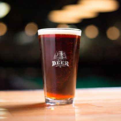 Custom Pint Glass with Company Logo