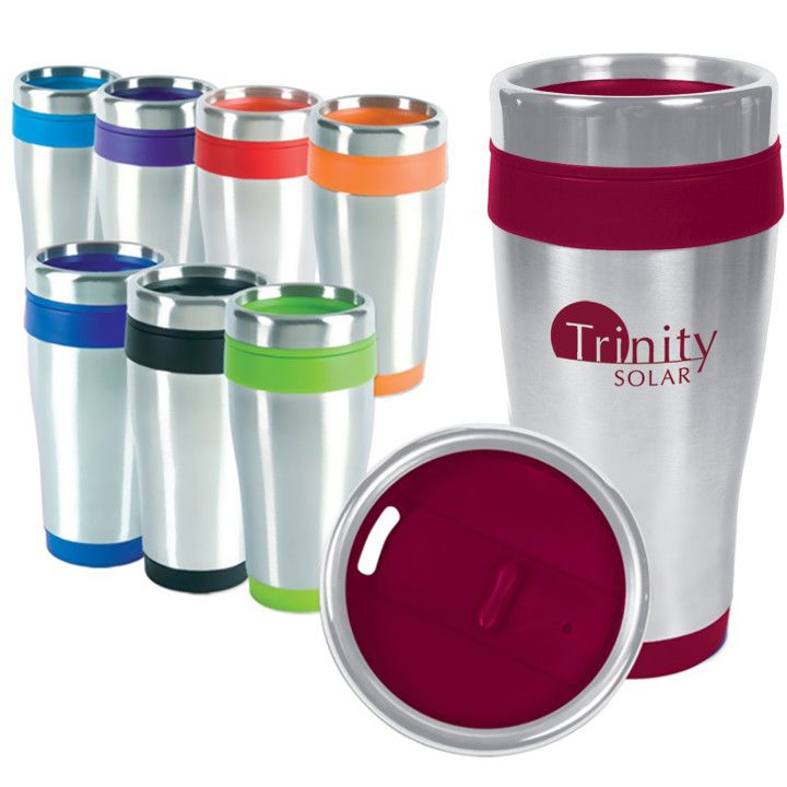 Prime Line 16oz Blue Monday Travel Tumbler, Orange