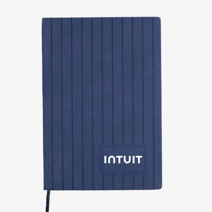 Custom PrimeMark A5 Stripe-Embossed Journal - Navy Custom PrimeMark A5 Stripe-Embossed Journal - Navy