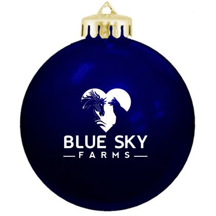 Round Shatterproof Ornament - Blue Round Shatterproof Ornament - Blue