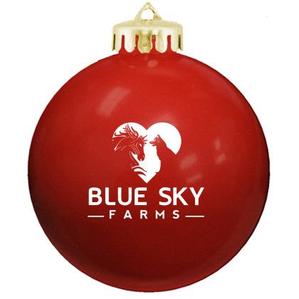 Round Shatterproof Ornament - Red Round Shatterproof Ornament - Red