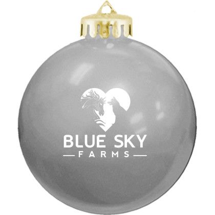 Round Shatterproof Ornament - Silver Round Shatterproof Ornament - Silver