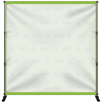 Custom 8' x 8' Backdrop Banner Kit - Black Back View Custom 8' x 8' Backdrop Banner Kit - Black Back View