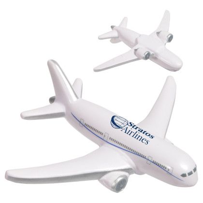 Custom Airliner Stress Reliever - White With Gray 
