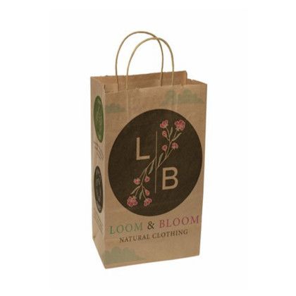 Custom 8.5" x 13.375" x 5" Full Color Natural Handle Shopper Custom 8.5" x 13.375" x 5" Full Color Natural Handle Shopper