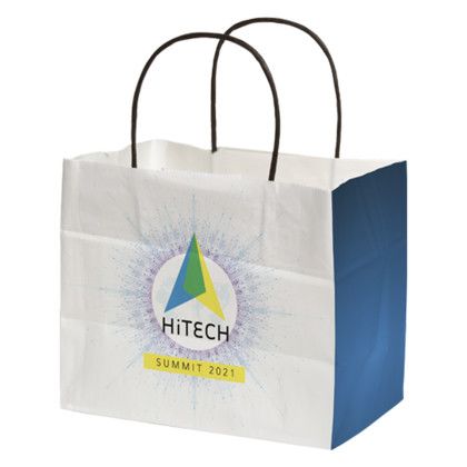 Custom 8.5" x 7.25" x 5" Full Color Color Choice Handle Shopper