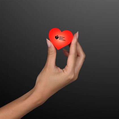 Custom LED Blinking Red Heart Clip - Red Lifestyle View Custom LED Blinking Red Heart Clip - Red Lifestyle View