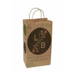 Custom 8.5" x 13.375" x 5" Full Color Natural Handle Shopper Custom 8.5" x 13.375" x 5" Full Color Natural Handle Shopper