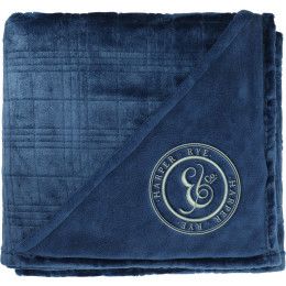 Custom Luxury Comfort Flannel Fleece Blanket - Navy Custom Luxury Comfort Flannel Fleece Blanket - Navy