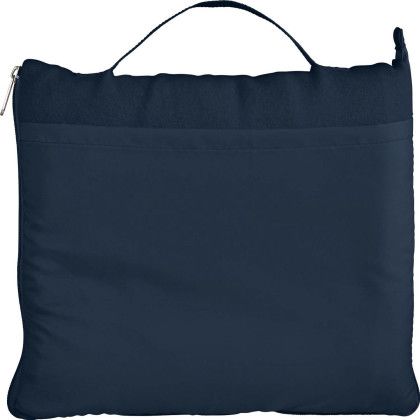 Custom Roam Fleece Travel Blanket - Navy Back View Custom Roam Fleece Travel Blanket - Navy Back View