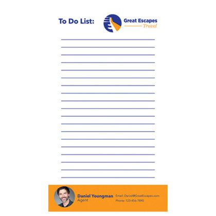 Custom Memo Magnet (4" x 7") - Front View Custom Memo Magnet (4" x 7") - Front View