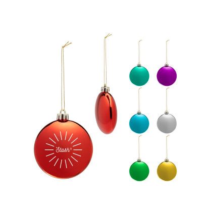 Custom Chrome Round Disk Ornament - All Colors 