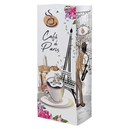 Custom Full Color 4-Sided White Paper Bag - 5" x 12" x 3.125" Custom Full Color 4-Sided White Paper Bag - 5" x 12" x 3.125"