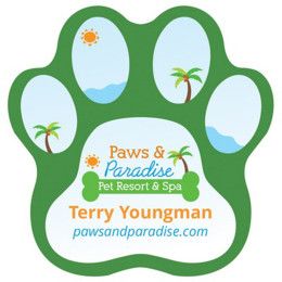 Custom Die Cut Paw Print Value Magnet (3.5" x 3.5") Custom Die Cut Paw Print Value Magnet (3.5" x 3.5")
