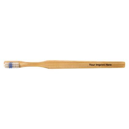 Custom Bamboo Toothbrush - Natural Bamboo Custom Bamboo Toothbrush - Natural Bamboo