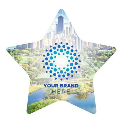 Custom Star Medium Die Cut Magnet - 3.5" x 3.5" Custom Star Medium Die Cut Magnet - 3.5" x 3.5"
