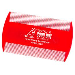 Custom Red Flea Comb - Red Front Custom Red Flea Comb - Red Front