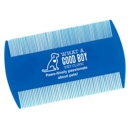 Custom Blue Flea Comb - Blue Front Custom Blue Flea Comb - Blue Front