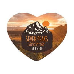 Custom Heart Medium Die Cut Magnet - 3.5" x 3.5" Custom Heart Medium Die Cut Magnet - 3.5" x 3.5"