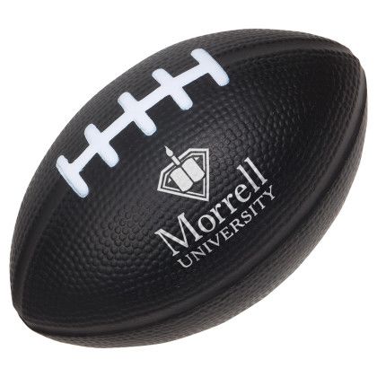 Custom Medium Football Stress Reliever - Black Custom Medium Football Stress Reliever - Black