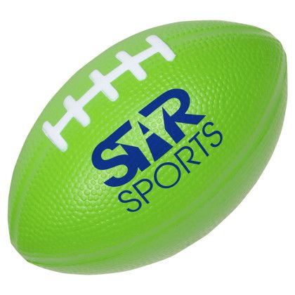 Custom Medium Football Stress Reliever - Lime Green Custom Medium Football Stress Reliever - Lime Green
