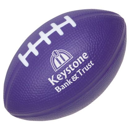 Custom Medium Football Stress Reliever - Purple Custom Medium Football Stress Reliever - Purple