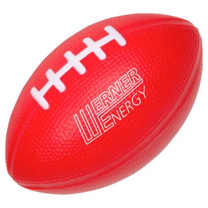 Custom Medium Football Stress Reliever - Red Custom Medium Football Stress Reliever - Red