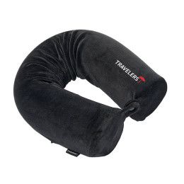 Custom Brookstone Free Form Memory Foam Neck Pillow - Black 