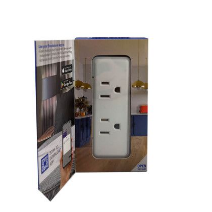 Custom Brookstone Smart Indoor 14A Dual Outlet Plug - White In Box Custom Brookstone Smart Indoor 14A Dual Outlet Plug - White In Box