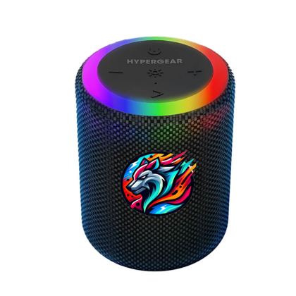 Custom HyperGear Halo Waterproof LED Wireless Speaker - Black Custom HyperGear Halo Waterproof LED Wireless Speaker - Black