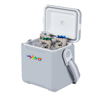 Custom Igloo Tag Along Too Cooler - Grey In Use Custom Igloo Tag Along Too Cooler - Grey In Use