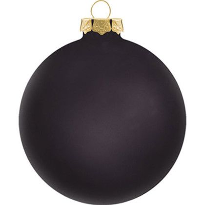 Custom 3.25" Traditional Glass Ornaments - Black Custom 3.25" Traditional Glass Ornaments - Black