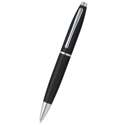 Custom Cross Calais Ballpoint Pen - Matte Black Front View