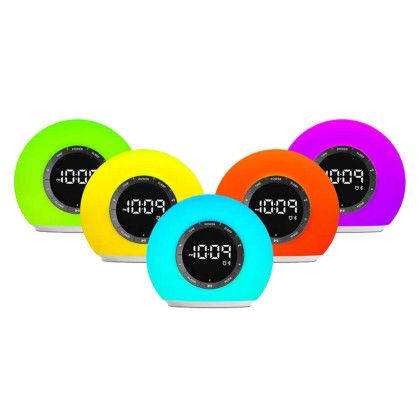 Custom IHome Sunrise Alarm Clock Radio with Bluetooth Speaker and Color Changing Lamp - All Colors Lamp Custom IHome Sunrise Alarm Clock Radio with Bluetooth Speaker and Color Changing Lamp - All Colors Lamp