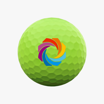 Custom Callaway Supersoft Golf Ball Sleeve - Green Ball View 