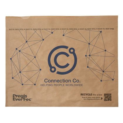 Custom One Color Recyclable Cushioned Natural Paper Mailer - 14" x 9" Custom One Color Recyclable Cushioned Natural Paper Mailer - 14" x 9"