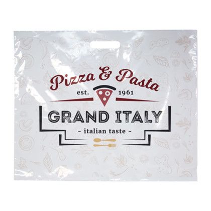 Custom Digital Full Color White 1-Sided Plastic Bag - 18" x 15"