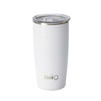 Custom Swig 22 oz Golf Partee Highball Tumbler - White Back View 