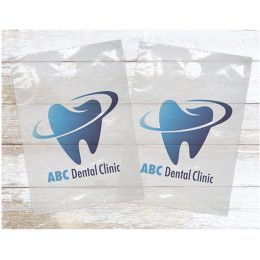 Custom Digital Full Color Clear Plastic Doorknob Bags - 9" x 13" Custom Digital Full Color Clear Plastic Doorknob Bags - 9" x 13"