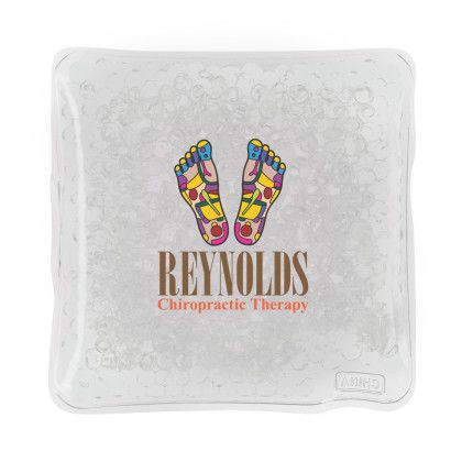 Custom Square Gel Bead Hot-Cold Pack - Claer