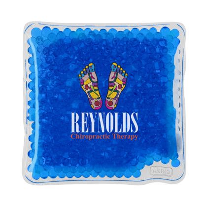 Custom Square Gel Bead Hot-Cold Pack - Dark blue